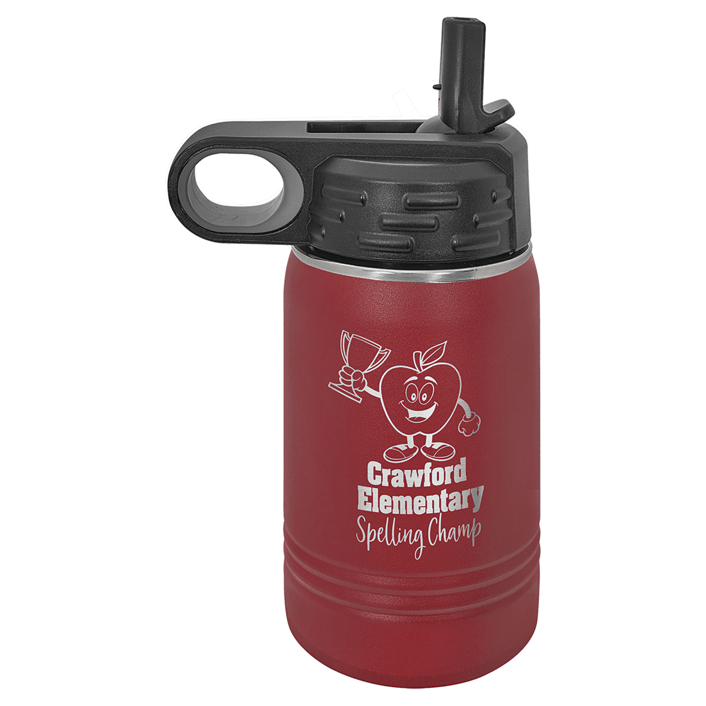 Water Bottle 12 oz - 6.75" / Maroon