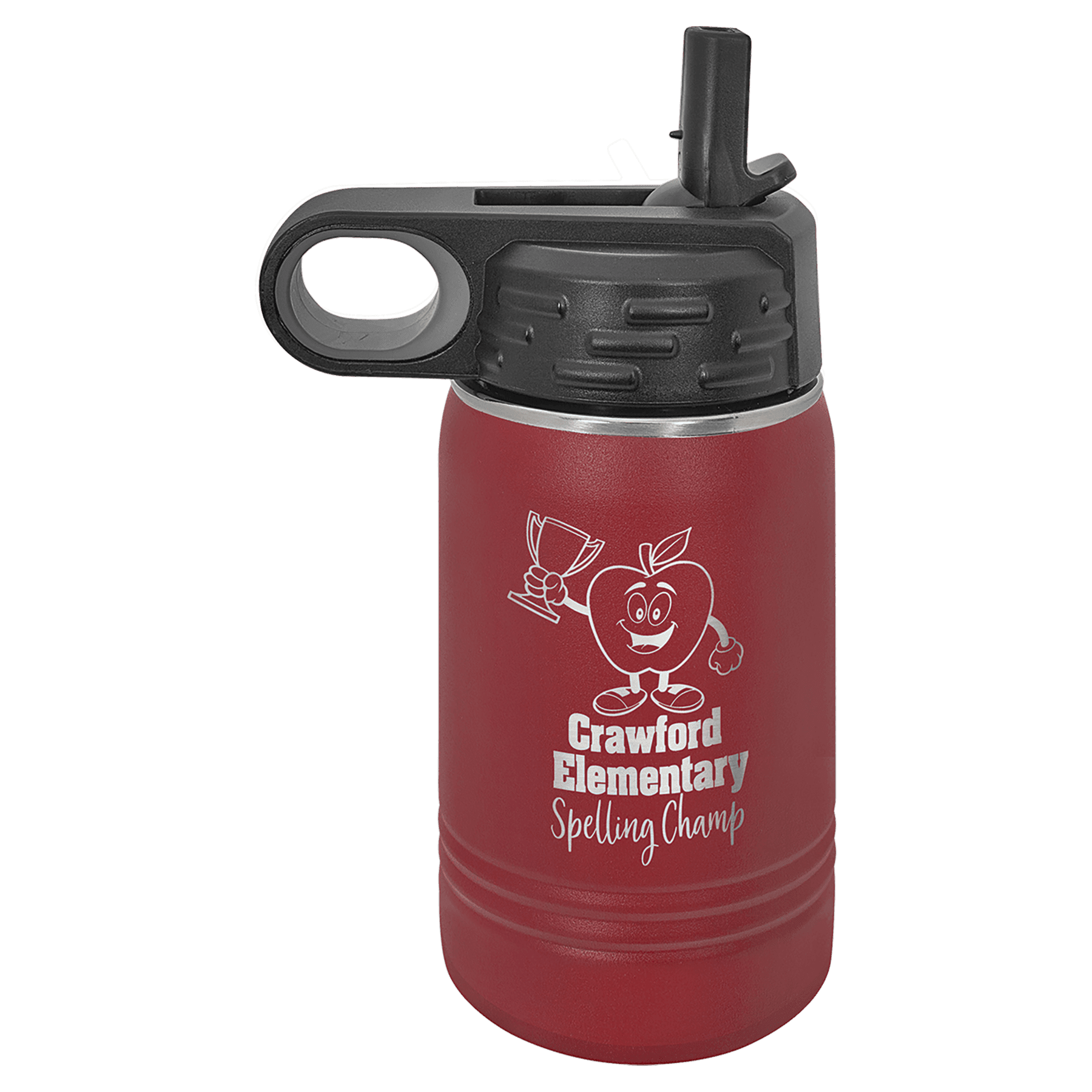 Water Bottle 12 oz - 6.75" / Maroon