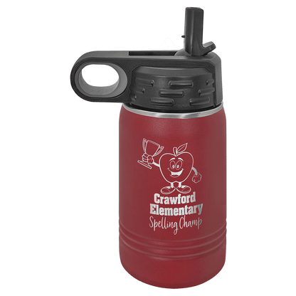 Water Bottle 12 oz - 6.75" / Maroon