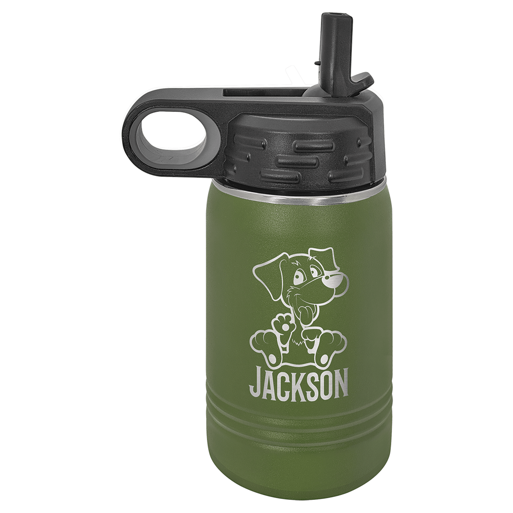 Water Bottle 12 oz - 6.75" / Olive Green