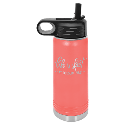 Water Bottle 20 oz - 9.25" / Coral