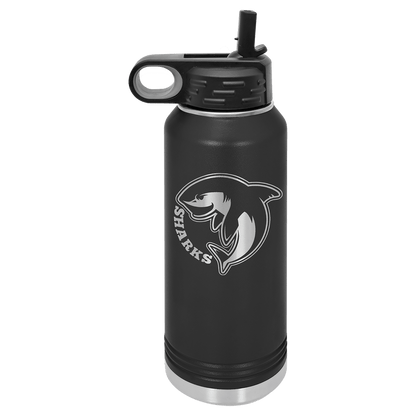 Water Bottle 32 oz - 10.25" / Black
