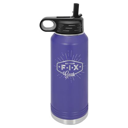 Water Bottle 32 oz - 10.25" / Purple