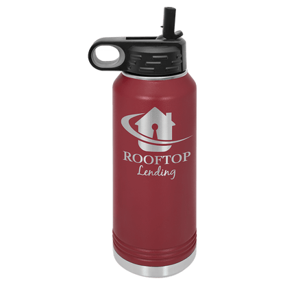 Water Bottle 32 oz - 10.25" / Maroon