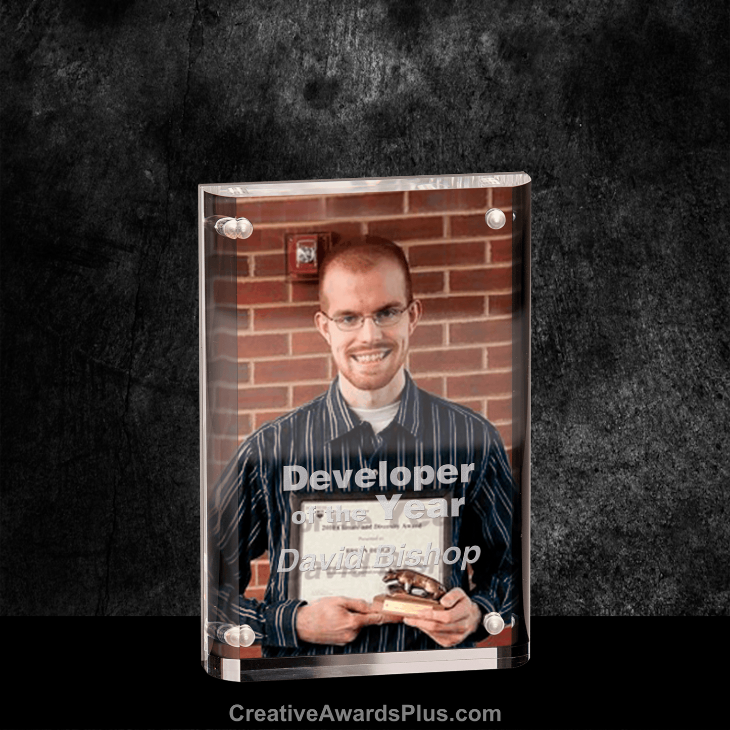 Magnetic Acrylic Award 6" / Black