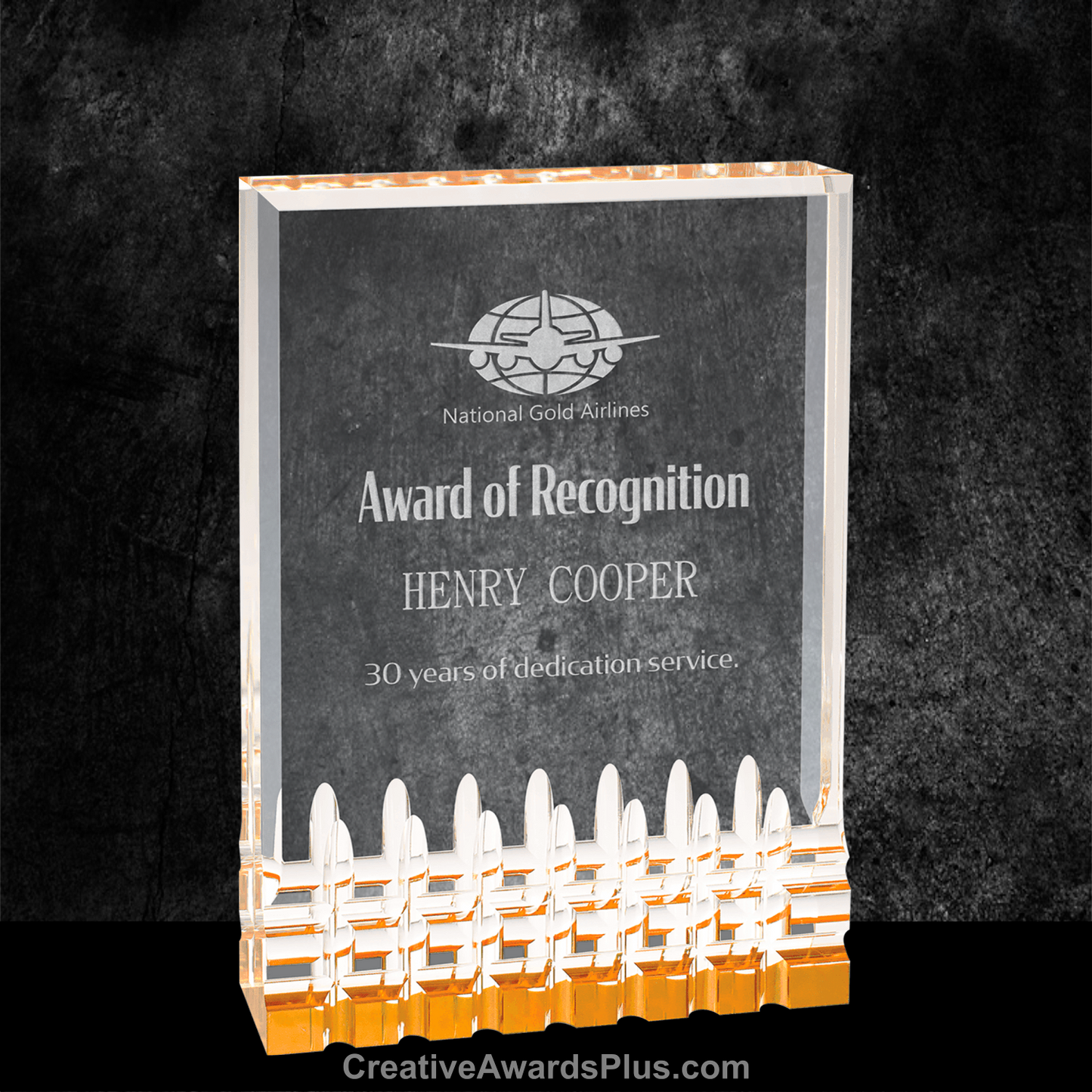 Mirage Acrylic Awards 7" / Gold
