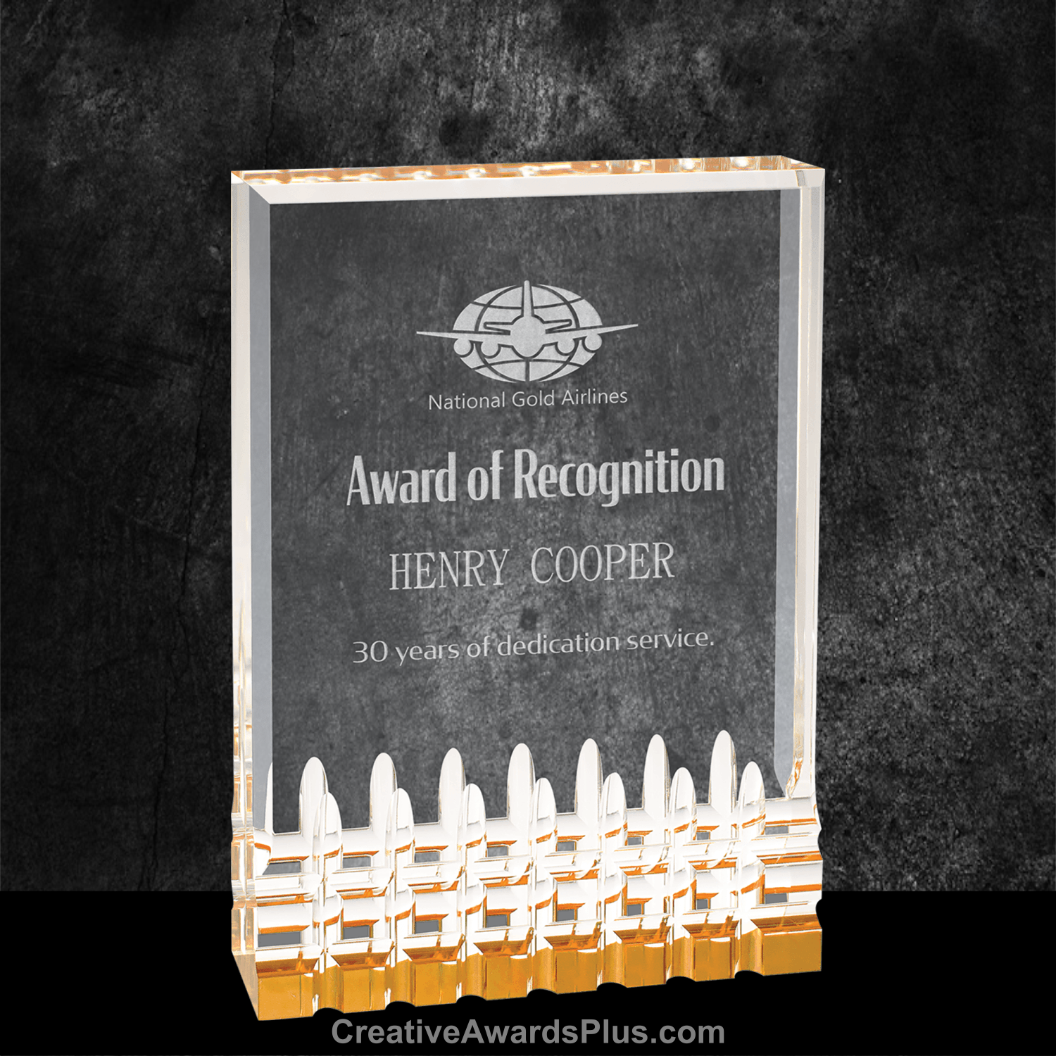 Mirage Acrylic Awards 7" / Gold