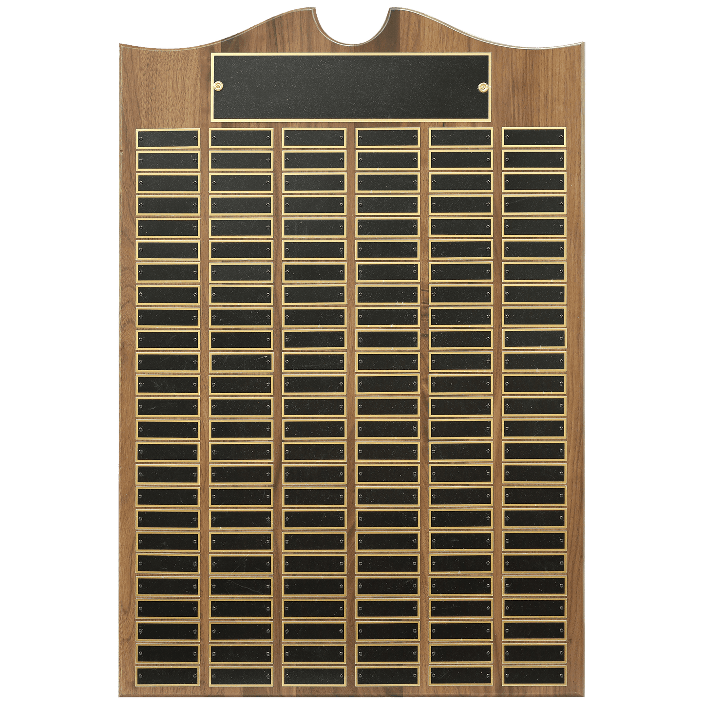 American Walnut Perpetual Plaque 1551 20" x 30" - 150 Plates / Walnut