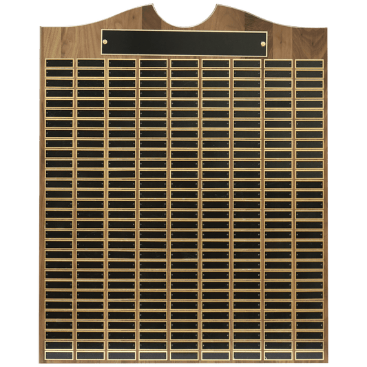 American Walnut Perpetual Plaque 1551 28" x 35" - 270 Plates / Walnut