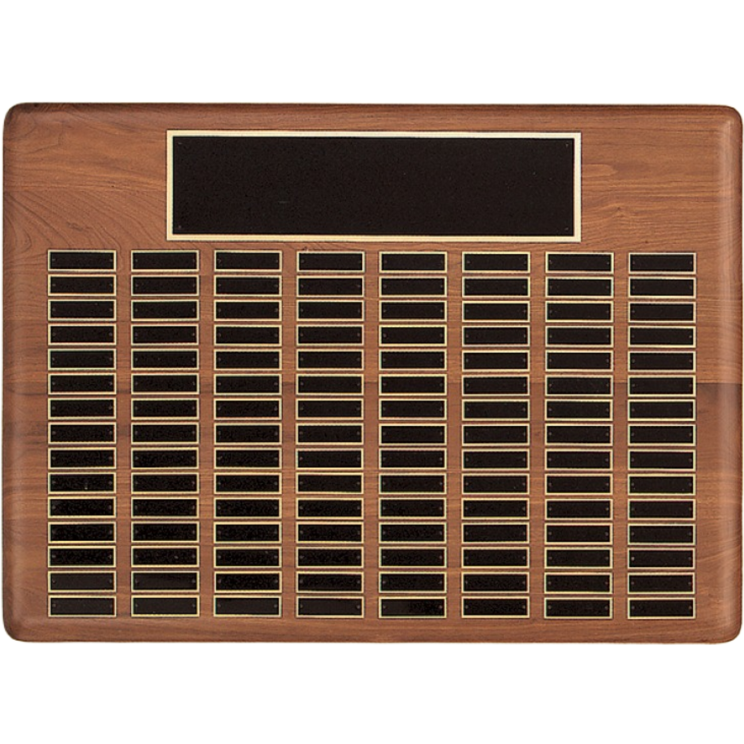 American Walnut Perpetual Plaque 2301 9" x 12" / Walnut / 12 Plates