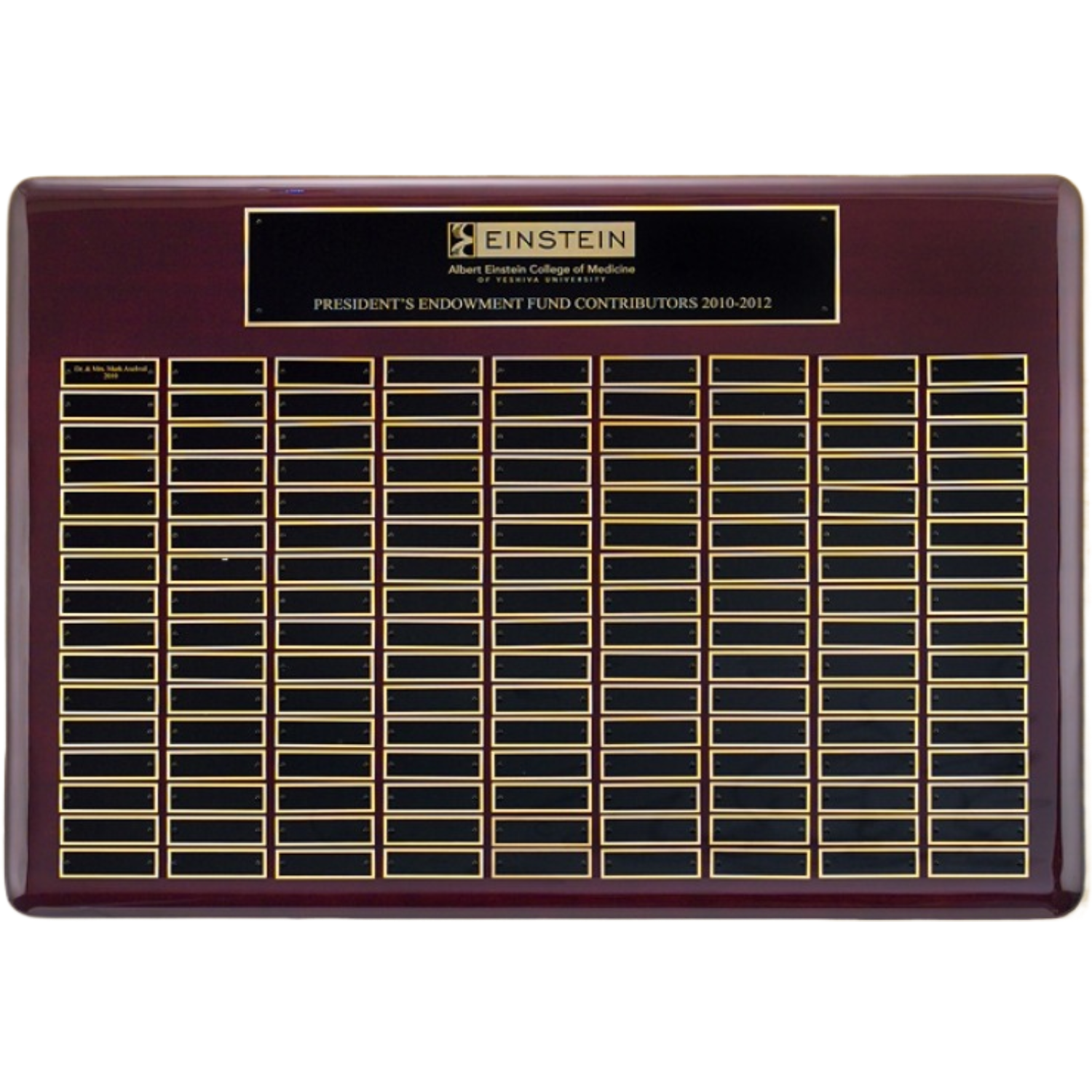 Rosewood Perpetual Plaque 4500 9" x 12" / Rosewood / 12 Plates