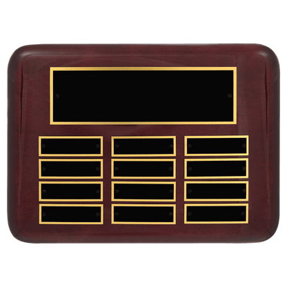 Rosewood Perpetual Plaque 4500 9" x 12" - 12 Plates / Rosewood
