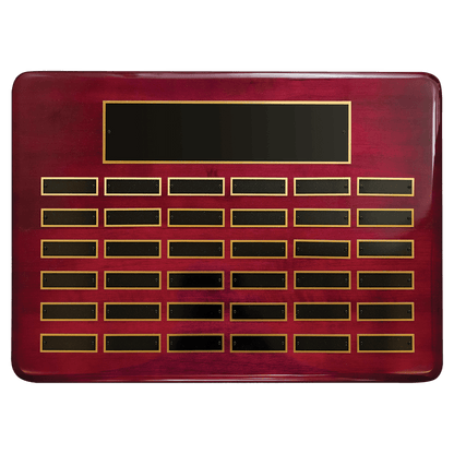 Rosewood Perpetual Plaque 4500 15" x 21" - 36 Plates / Rosewood