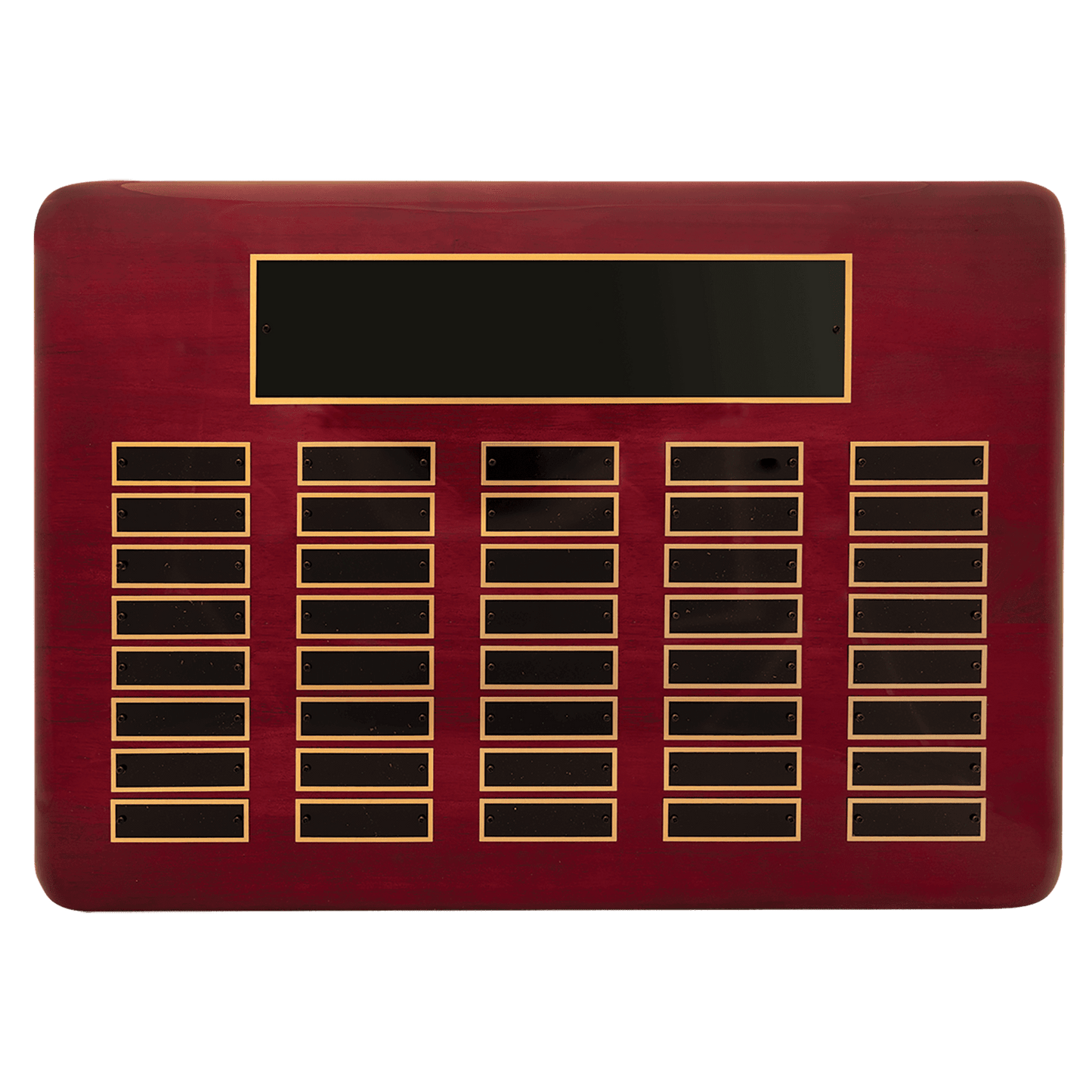 Rosewood Perpetual Plaque 4500 15" x 21" - 40 Plates / Rosewood