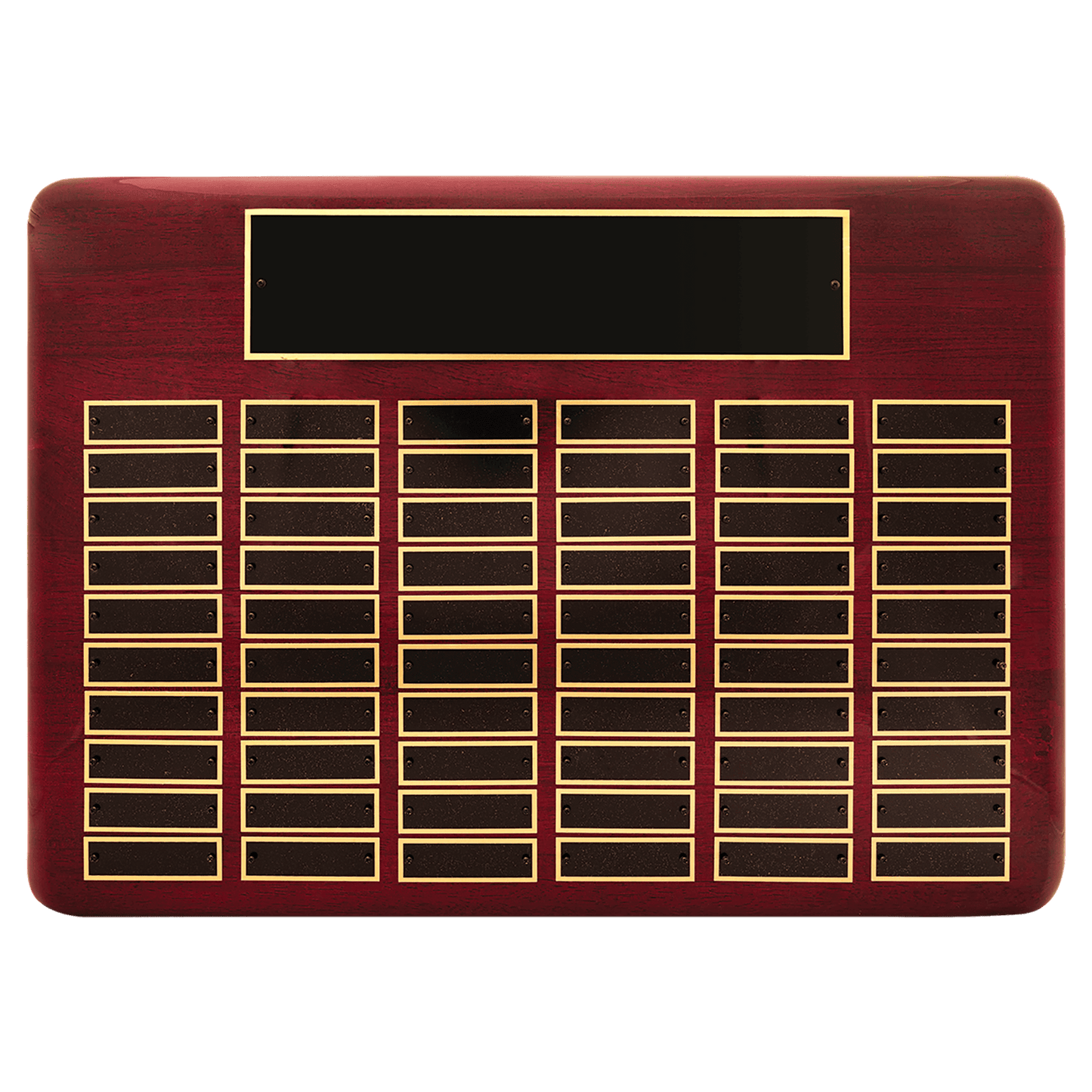Rosewood Perpetual Plaque 4500 15" x 21" - 60 Plates / Rosewood