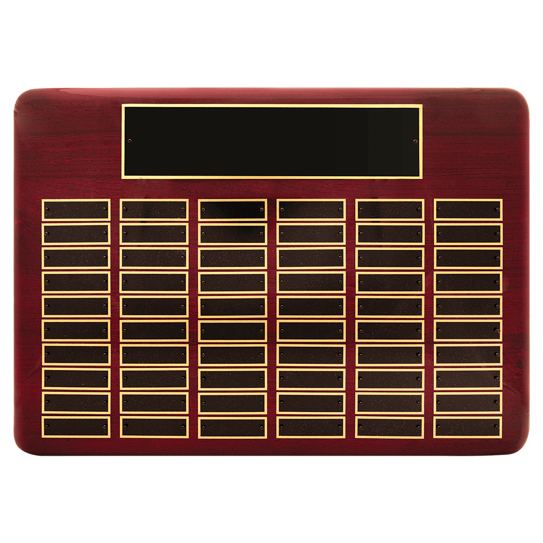 Rosewood Perpetual Plaque 4500 15" x 21" - 60 Plates / Rosewood