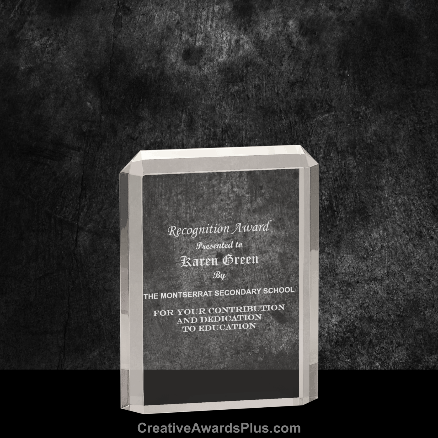 Premier Rectangular Acrylic Award 6.25" / Clear