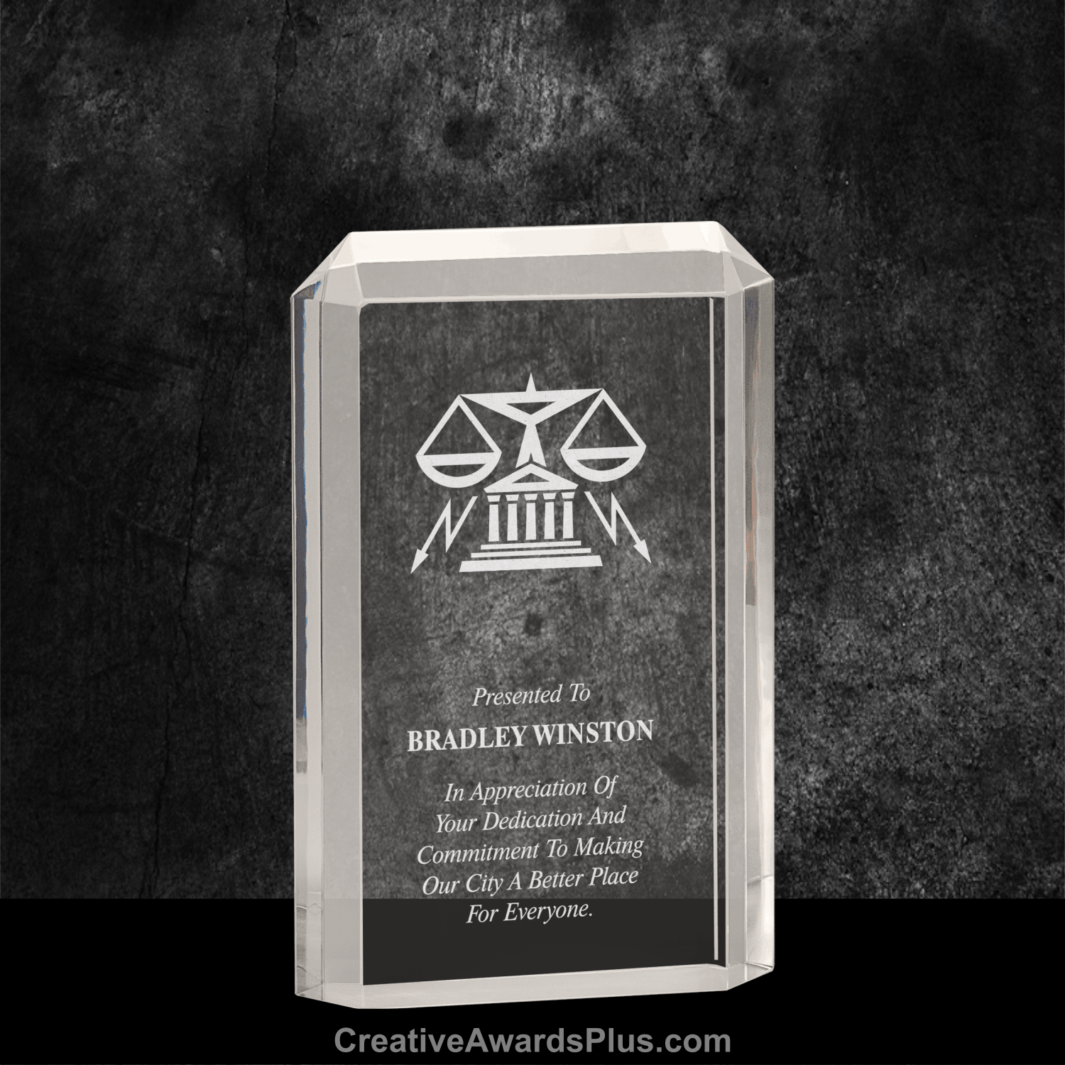 Premier Rectangular Acrylic Award 7.5" / Clear
