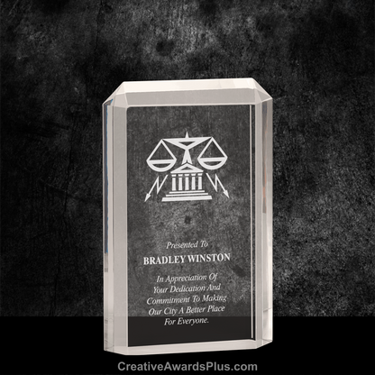 Premier Rectangular Acrylic Award 7.5" / Clear