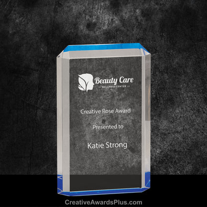 Premier Rectangular Acrylic Award 7.5" / Blue