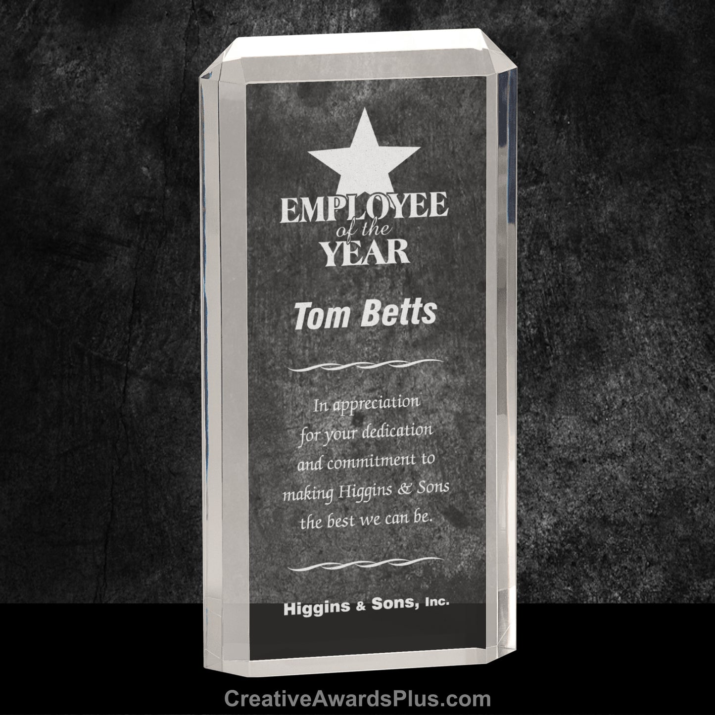 Premier Rectangular Acrylic Award 9.5" / Clear