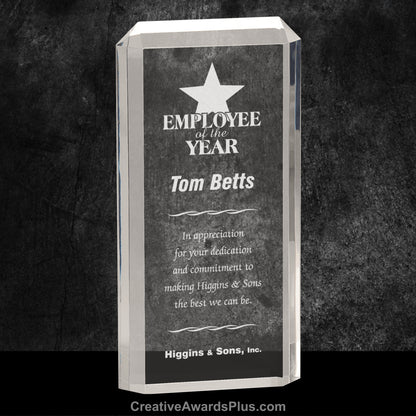Premier Rectangular Acrylic Award 9.5" / Clear