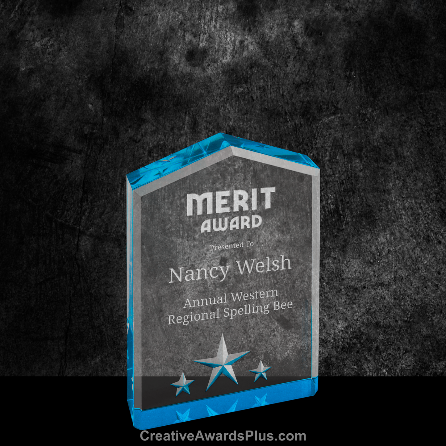 5 Star Acrylic Award 5" / Blue