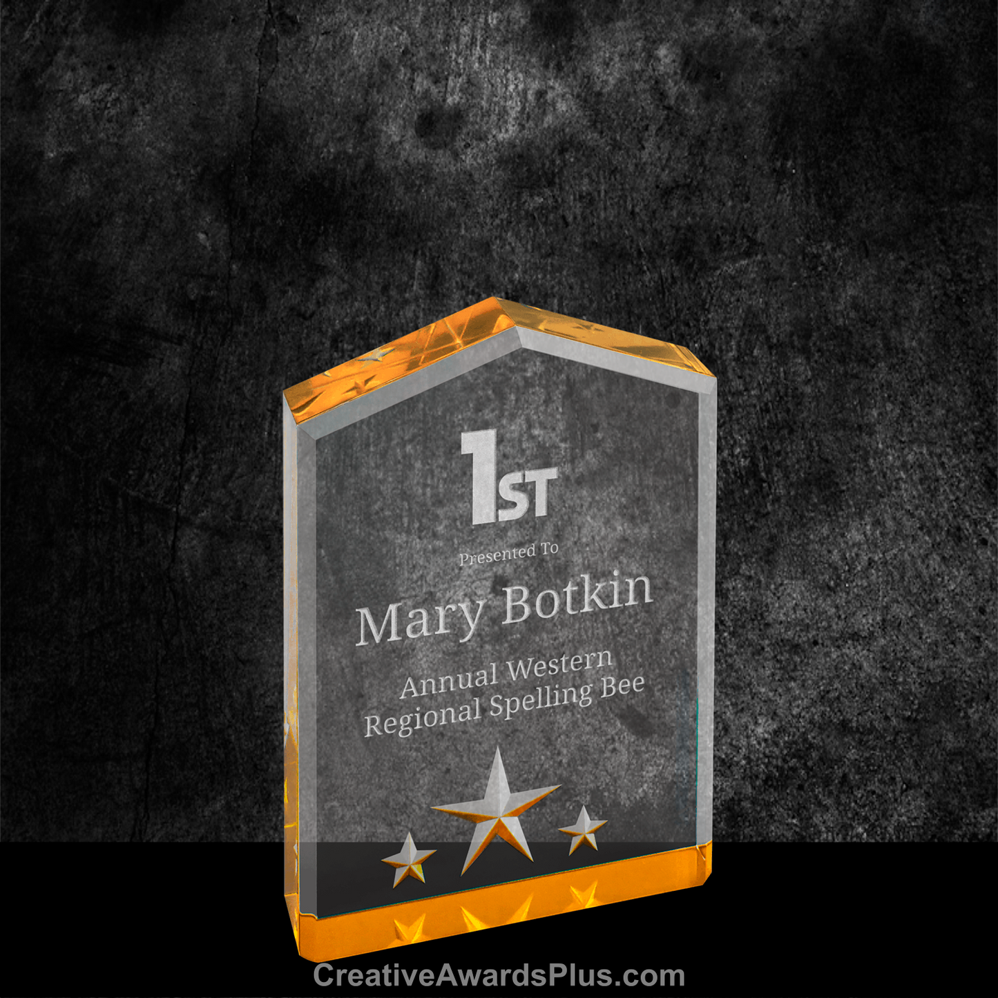 5 Star Acrylic Award 5" / Gold