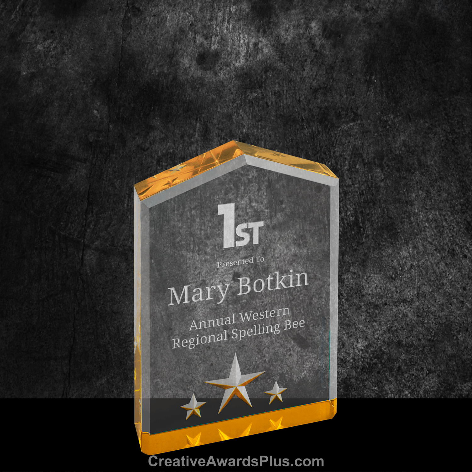 5 Star Acrylic Award 5" / Gold