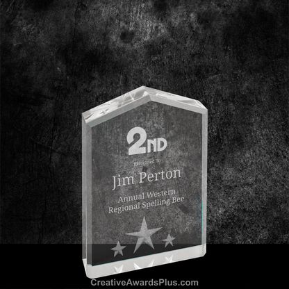 5 Star Acrylic Award 5" / Silver