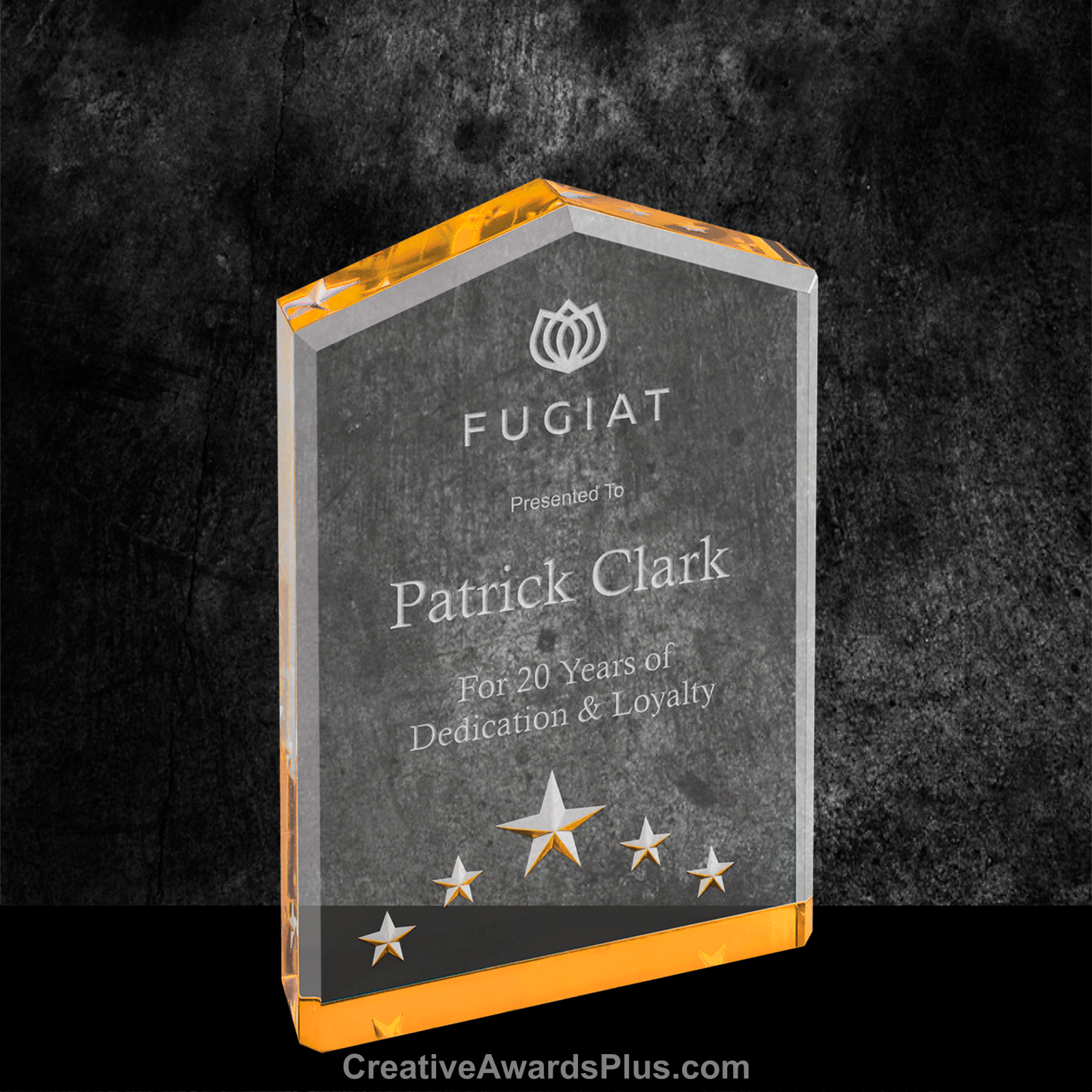 5 Star Acrylic Award 6" / Gold