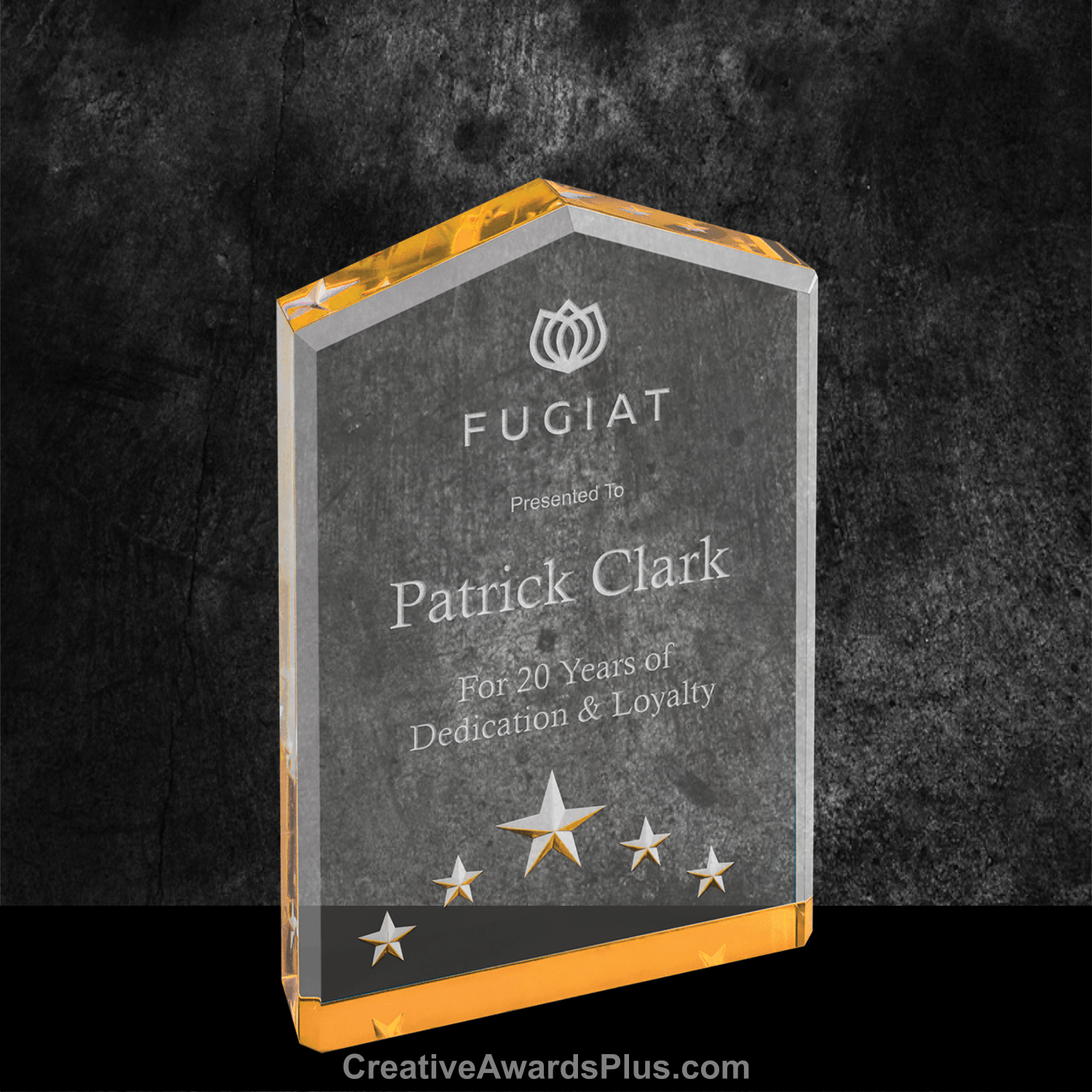 5 Star Acrylic Award 6" / Gold