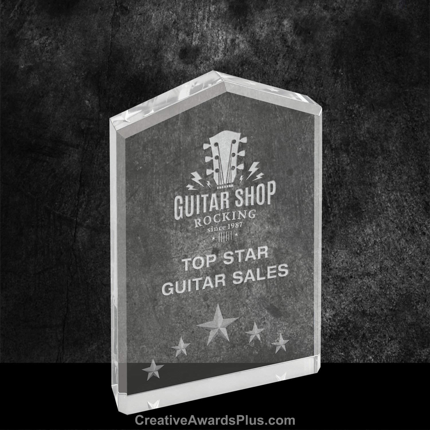 5 Star Acrylic Award 6" / Silver