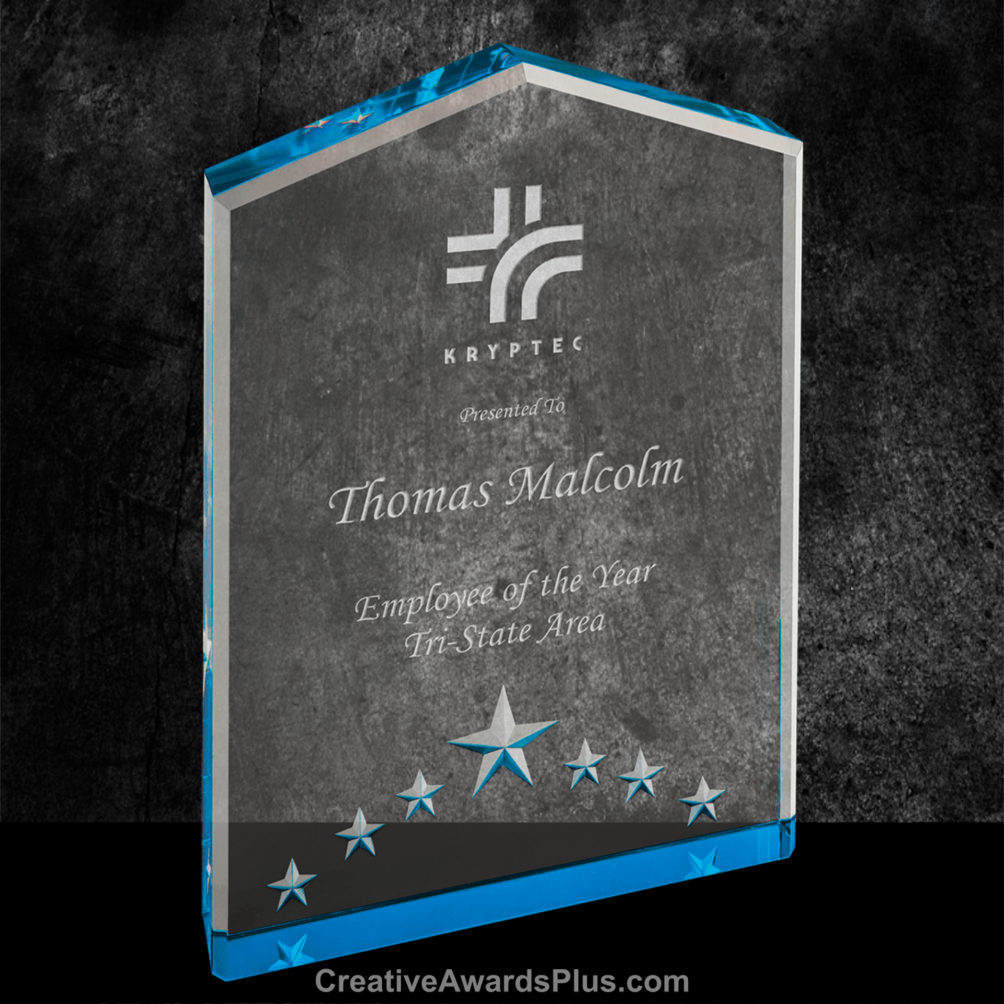 5 Star Acrylic Award 7" / Blue