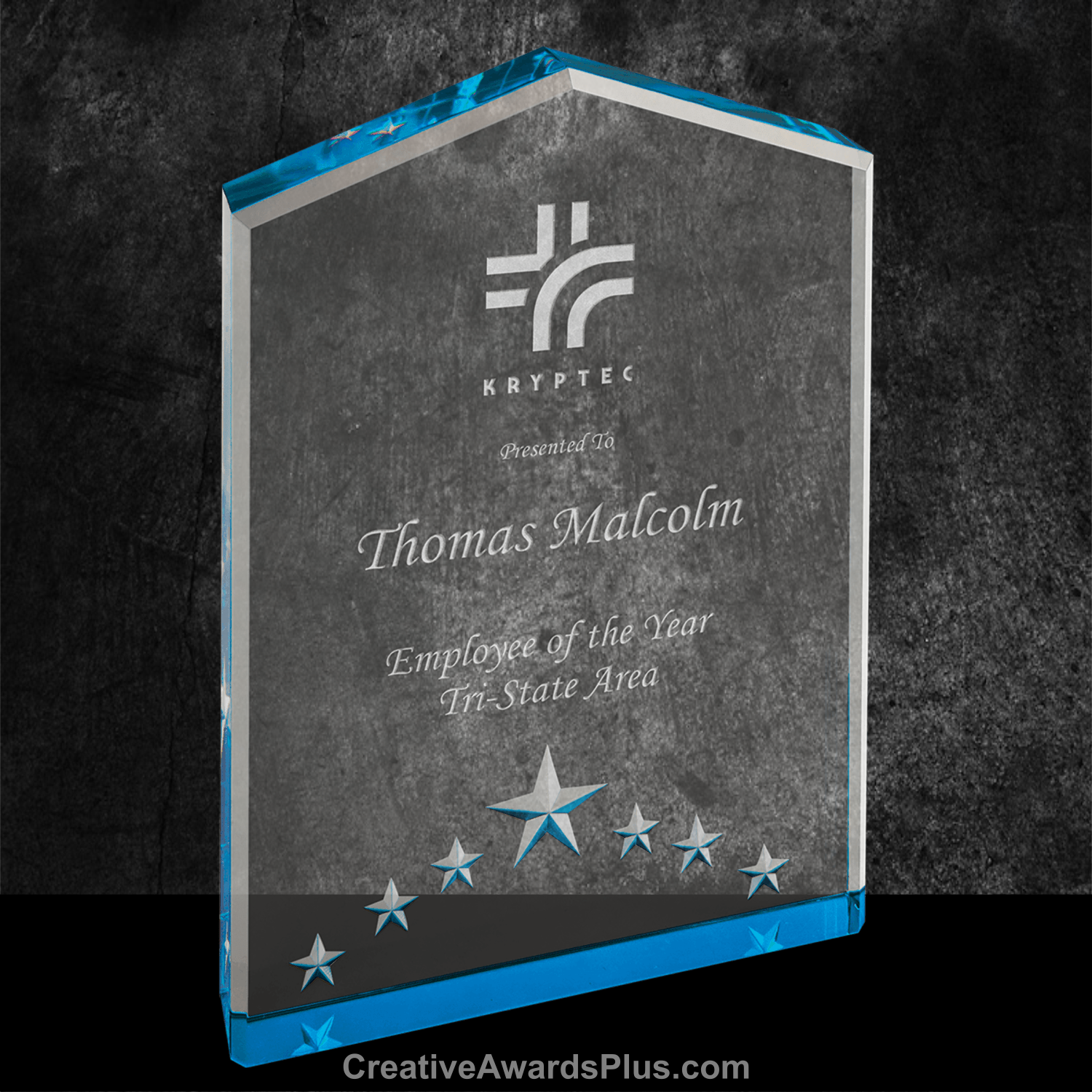 5 Star Acrylic Award 7" / Blue