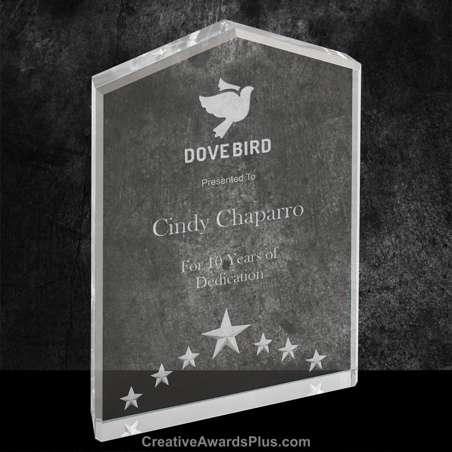 5 Star Acrylic Award 7" / Silver