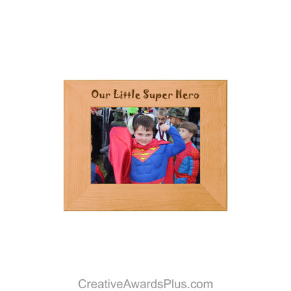 Red Alder Photo Frame 6" x 7.5" - Holds 3.5" x 5" Photo / Alder / Landscape