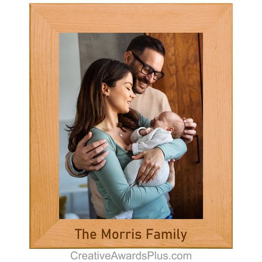 Red Alder Photo Frame 12" x 14.5" - Holds 8.5" x 11" Photo / Alder / Portrait