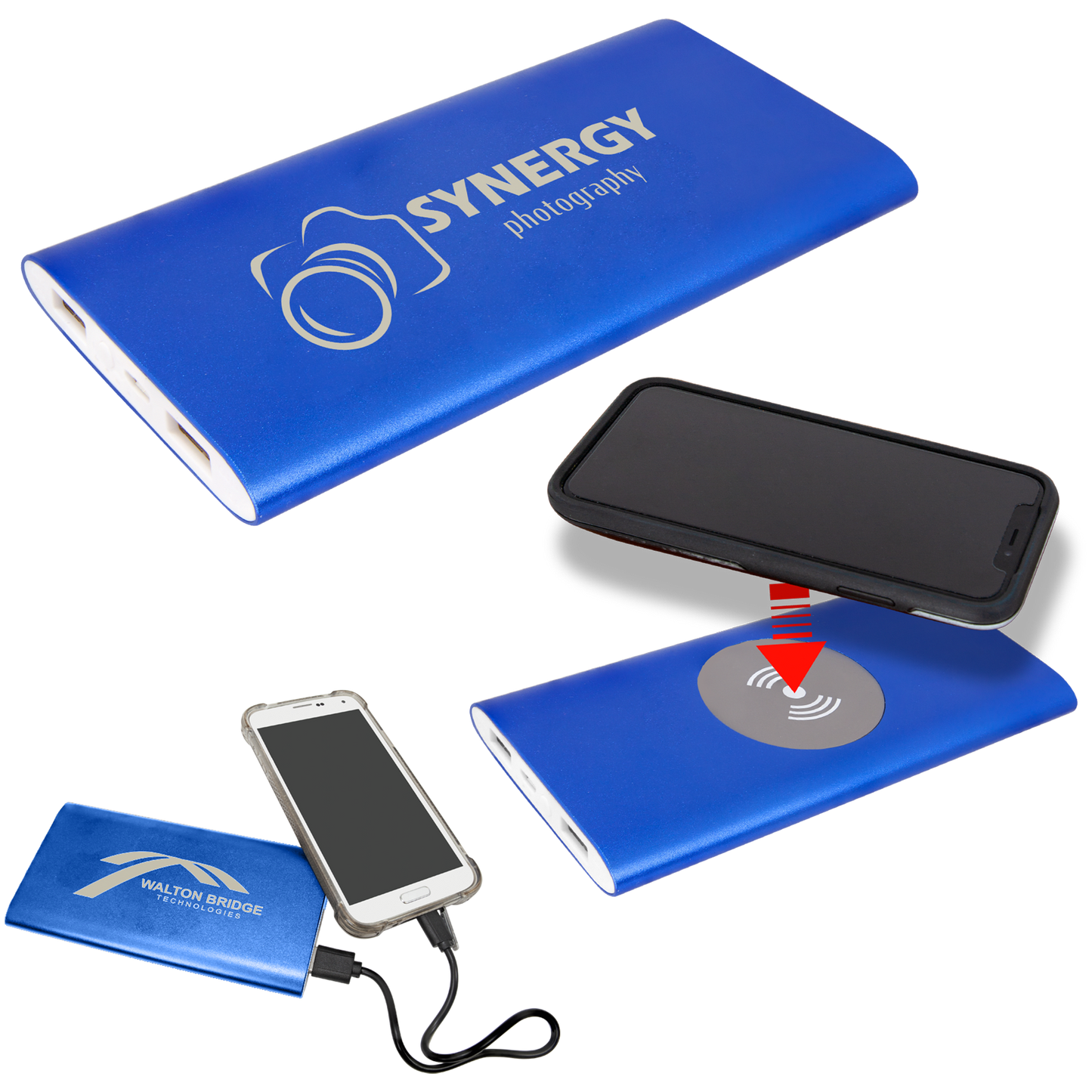 Power Bank 5 7/8"(L) x 2 7/8"(H) x 7/16" (W) / Blue