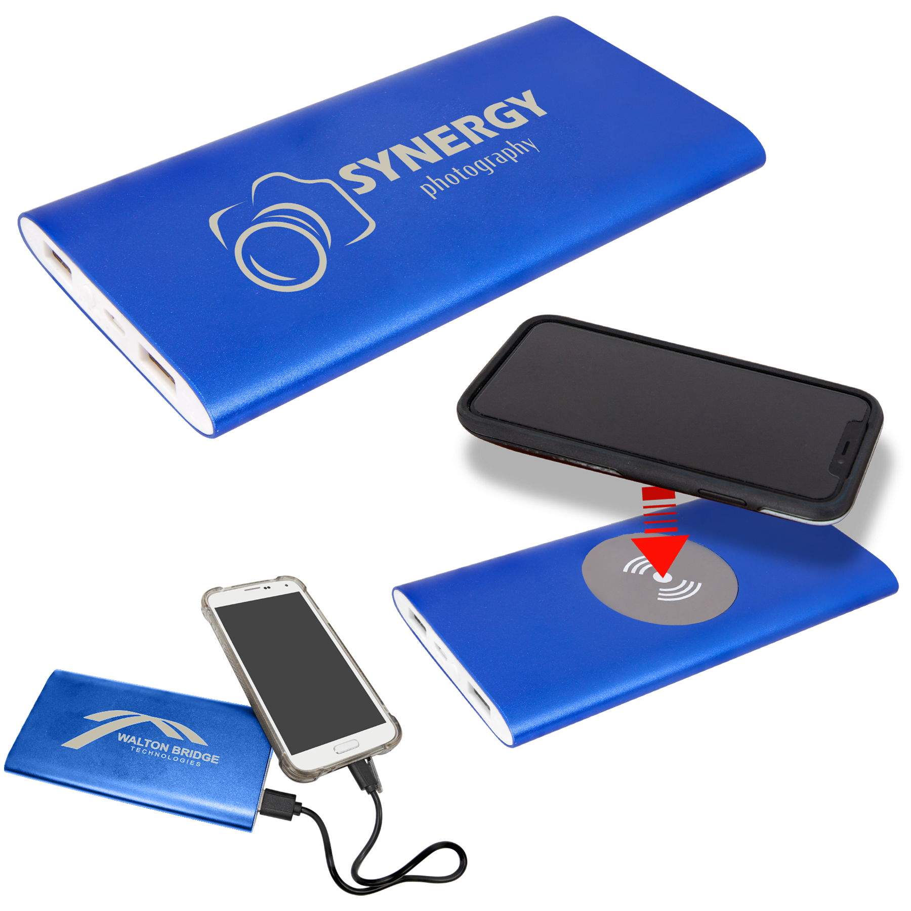 Power Bank 5 7/8"(L) x 2 7/8"(H) x 7/16" (W) / Blue