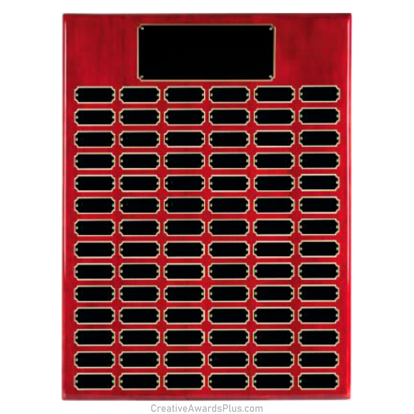 Rosewood Piano Finished Perpetual Plaque 18" x 24" / Rosewood / 84 Leaf Plates