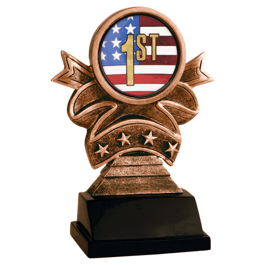 Ribbon Star Insert Holder Award 5.5"