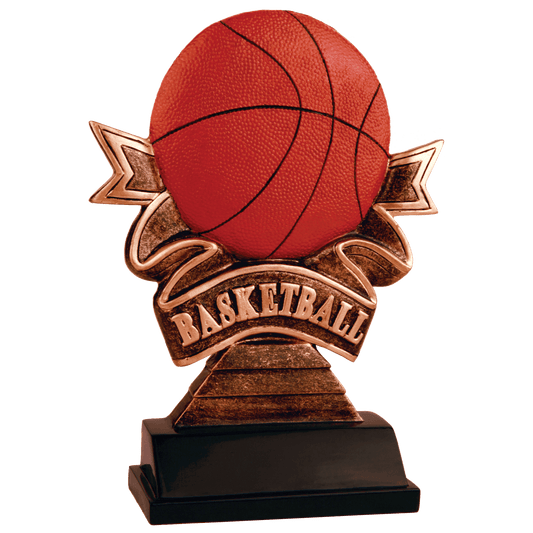 Ribbon Basketball Award 7"