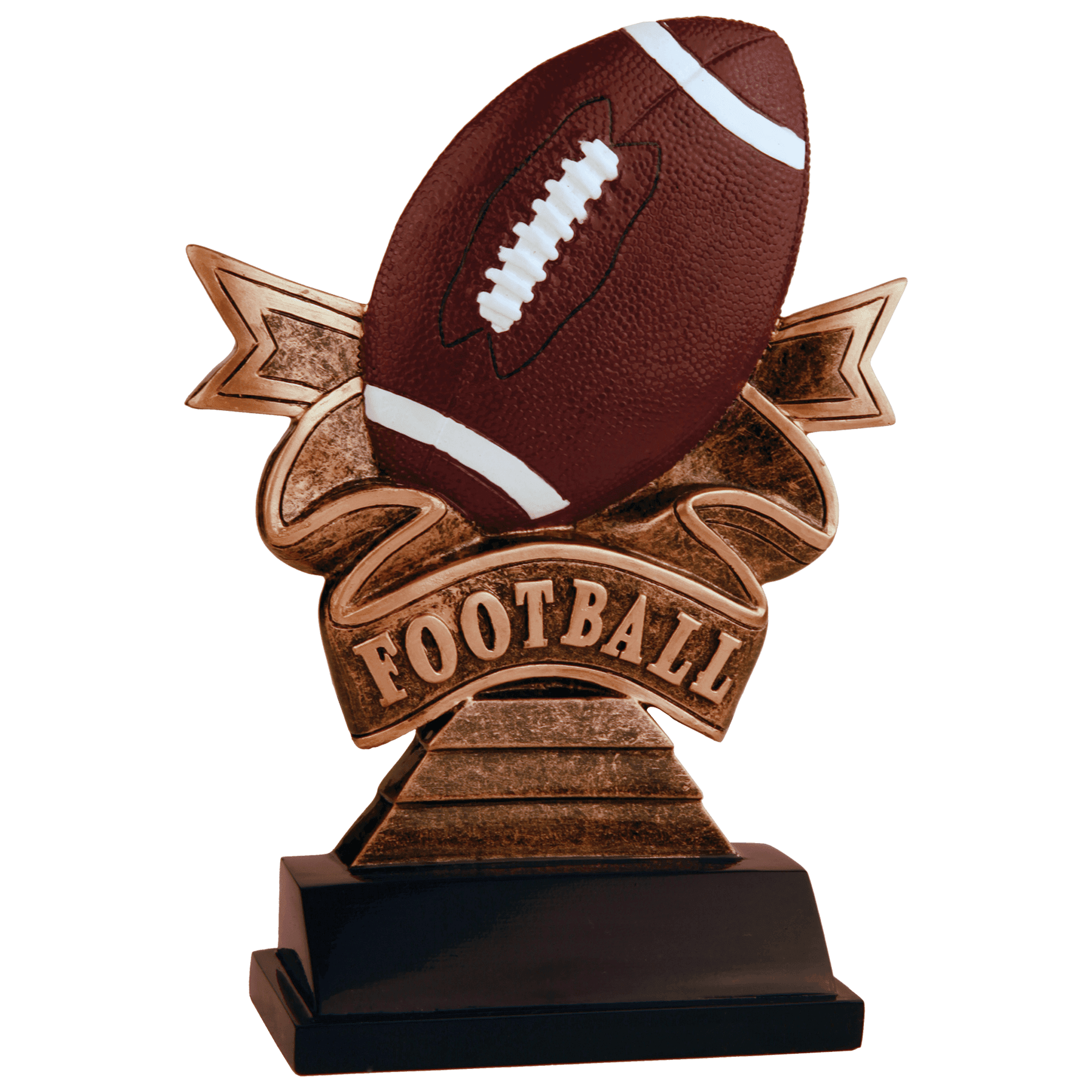 Ribbon Football Award 7"