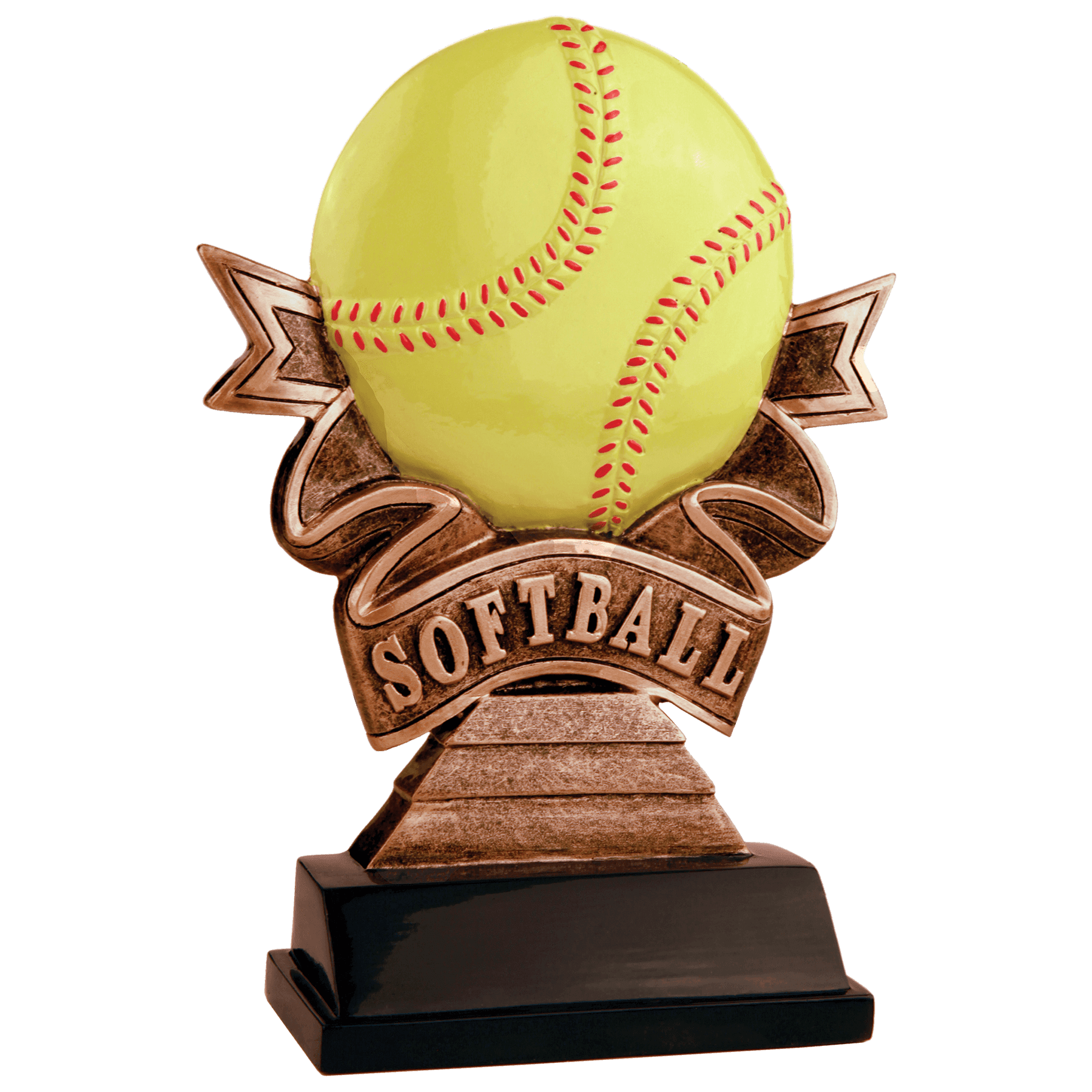 Ribbon Softball Award 7"