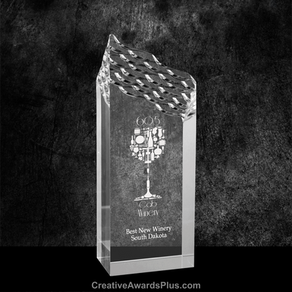 Riptide Acrylic Award 8" / Silver