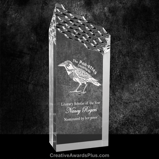 Riptide Acrylic Award 9" / Silver