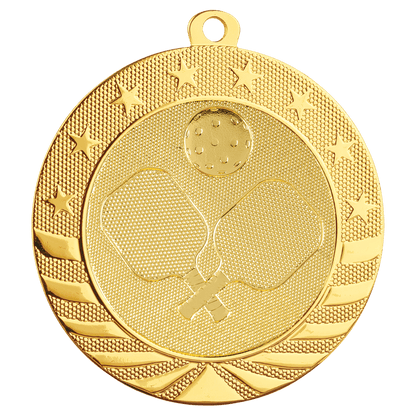 Pickleball Starbrite Medal 2.75" / Gold