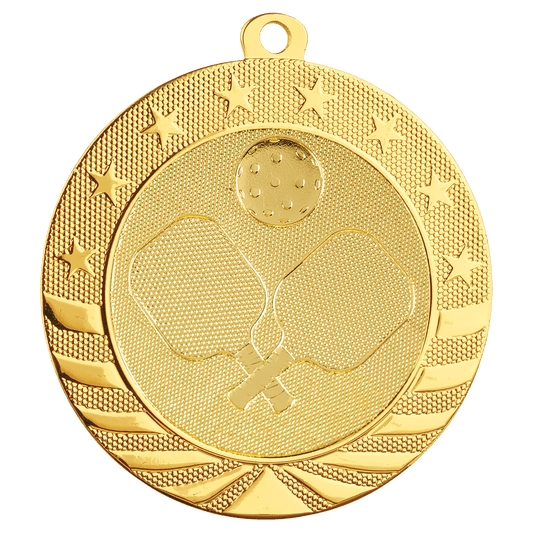 Pickleball Starbrite Medal 2.75" / Gold