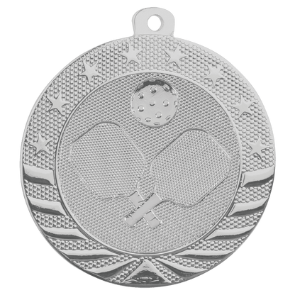Pickleball Starbrite Medal 2.75" / Silver